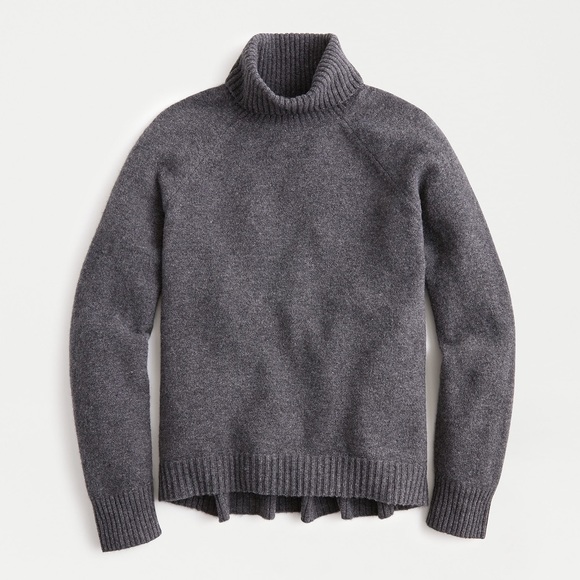 J. Crew Sweaters - [J.Crew] Gray Lamb Wool Turtleneck Sweater